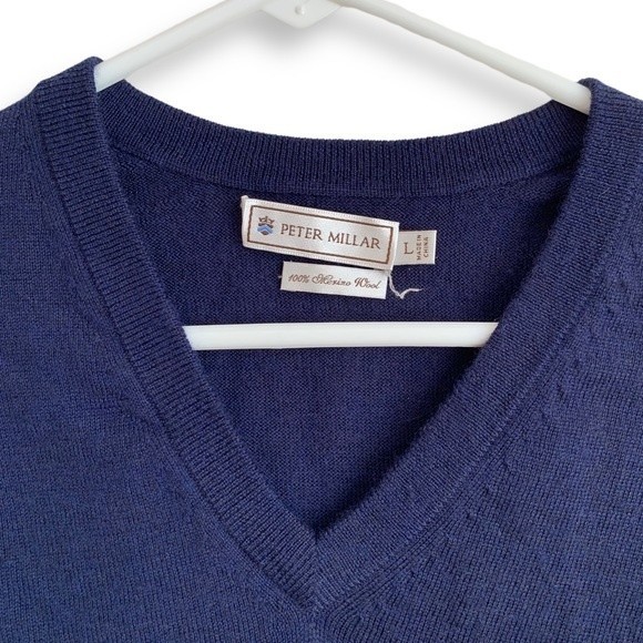 Peter Millar Wool Sweater Vest 100% Extra Fine Italian Merino Wool SOLD - Picture 3 of 10